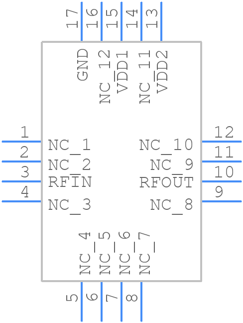 HMC451LP3E - Analog Devices - PCB symbol