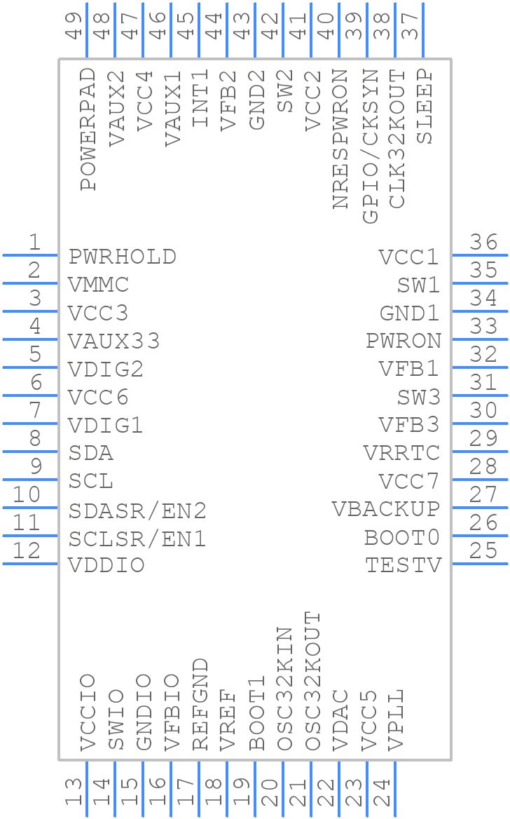 TPS65910A3A1RSL - Texas Instruments - PCB symbol
