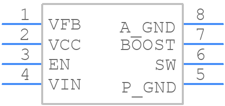 MCP16311-E/MS - Microchip - PCB symbol