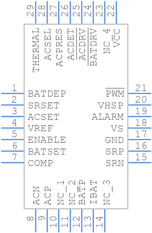 BQ24703RHDR - Texas Instruments - PCB symbol