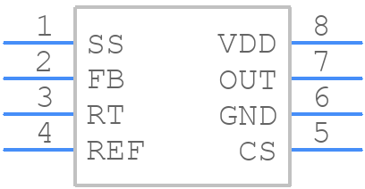 UCC3960D - Texas Instruments - PCB symbol