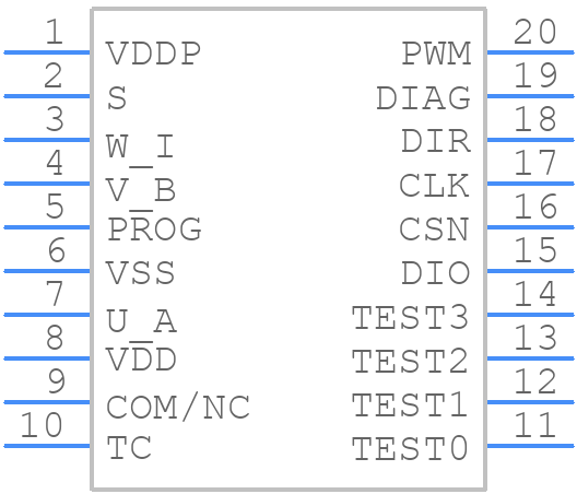 AS5132-HSST-500 - ams OSRAM - PCB symbol