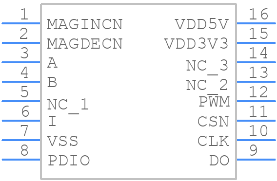 AS5045B-ASSM - ams OSRAM - PCB symbol