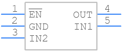 TPS2105DBVT - Texas Instruments - PCB symbol