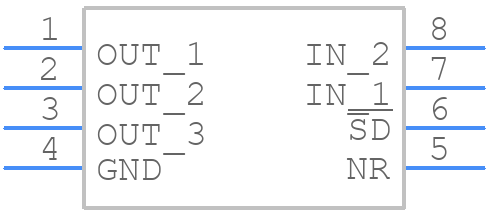 ADP3335ARMZ-3.3-RL - Analog Devices - PCB symbol