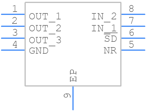 ADP3335ACPZ-1.8-R7 - Analog Devices - PCB symbol