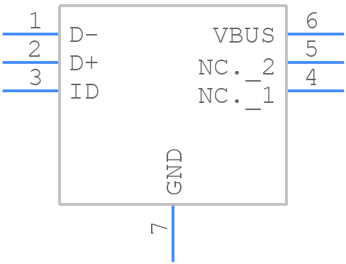VBUS053CZ-HAF-G-08 - Vishay - PCB symbol