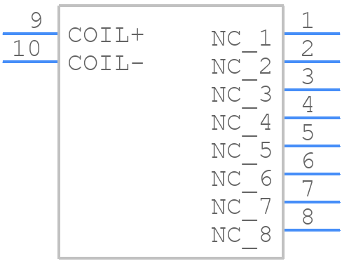 TDS08SGRNTR04 - TE Connectivity - PCB symbol