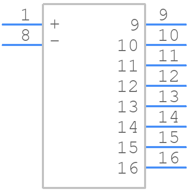 TDS08SGRSTR04 - TE Connectivity - PCB symbol
