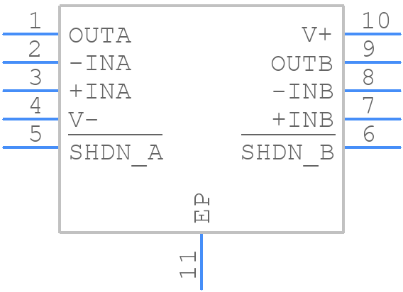 LTC6078CDD#PBF - Analog Devices - PCB symbol