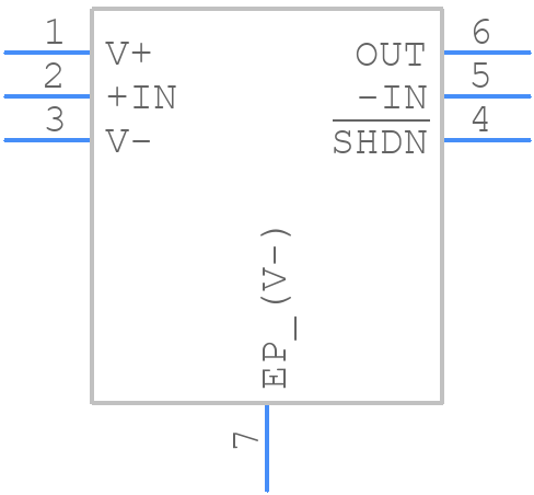 LTC6255CDC#TRMPBF - Analog Devices - PCB symbol