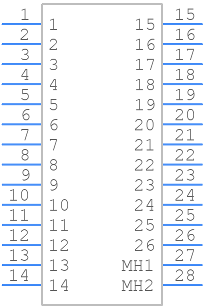 163A16959X - CONEC - PCB symbol