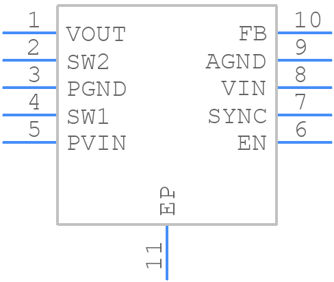 ADP2504ACPZ-5.0-R7 - Analog Devices - PCB symbol