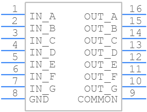 DS2003TJ - Texas Instruments - PCB symbol