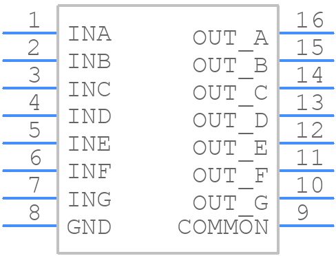 DS2003CJ/NOPB - Texas Instruments - PCB symbol