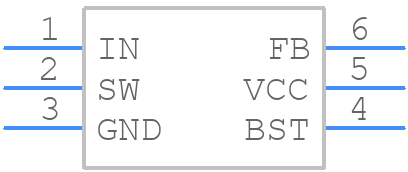 MP2344GJ-Z - Monolithic Power Systems (MPS) - PCB symbol