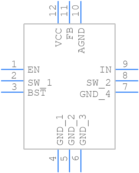 MP2238GD-Z - Monolithic Power Systems (MPS) - PCB symbol