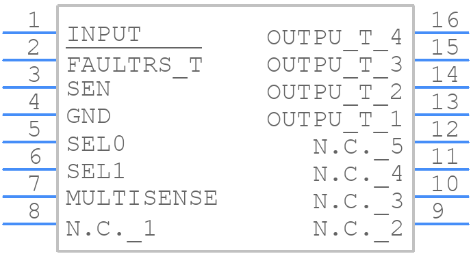 VN7040AJTR - STMicroelectronics - PCB symbol