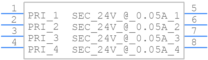 FS48-050-C2 - Triad Magnetics - PCB symbol