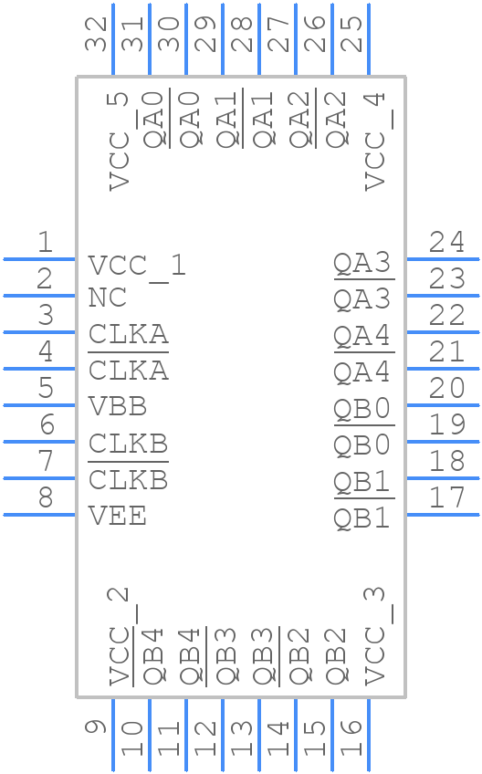 MC100LVEP210FARG - onsemi - PCB symbol