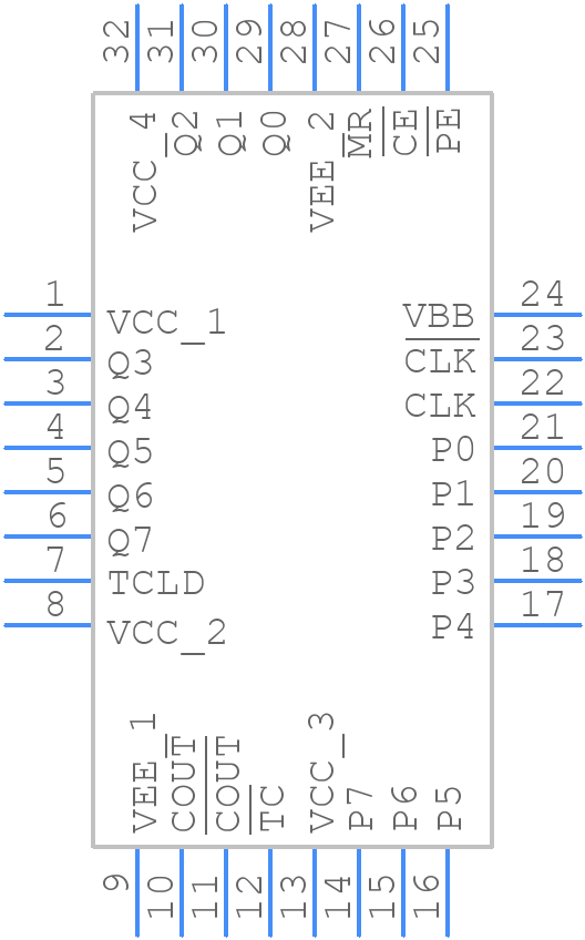 MC10EP016FAG - onsemi - PCB symbol