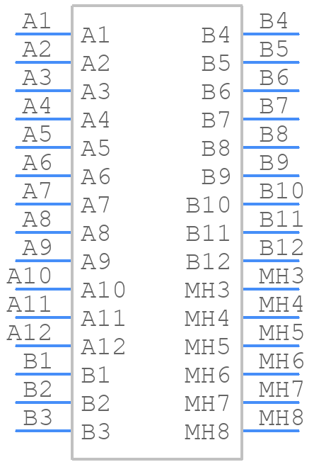 KUSBX-SMTTH-CSE-F2-BTR - Kycon - PCB symbol