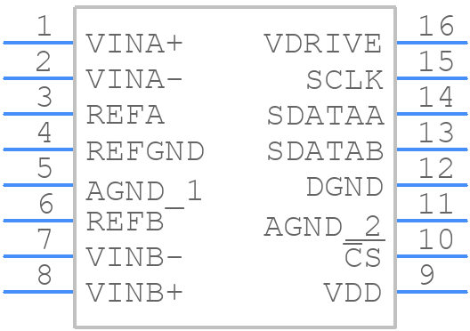 AD7357BRUZ - Analog Devices - PCB symbol
