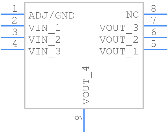 TLV1117-33IDRJR - Texas Instruments - PCB symbol