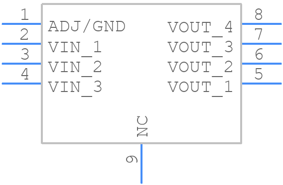 TLV1117CDRJR - Texas Instruments - PCB symbol