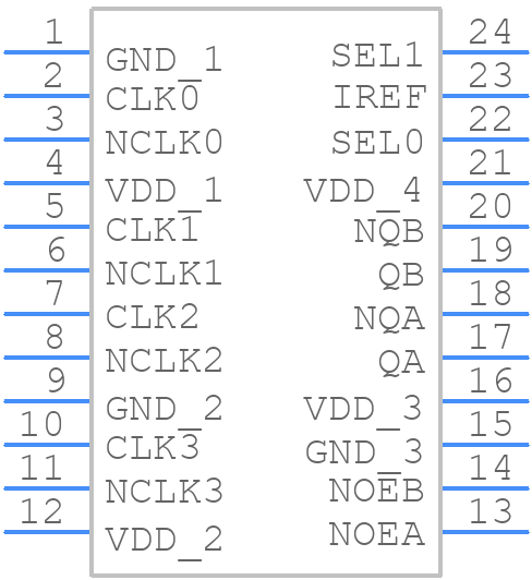 831742AGILF - Renesas Electronics - PCB symbol