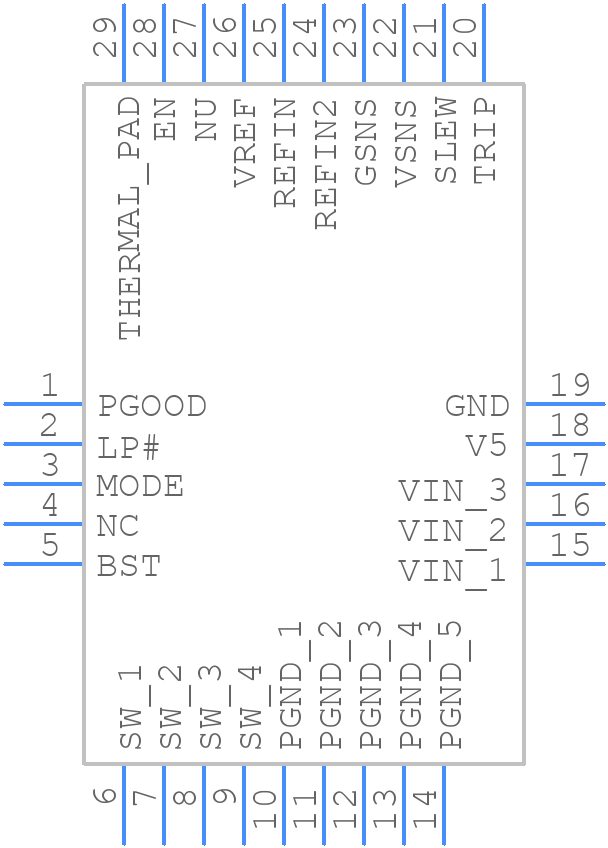 TPS51362RVER - Texas Instruments - PCB symbol