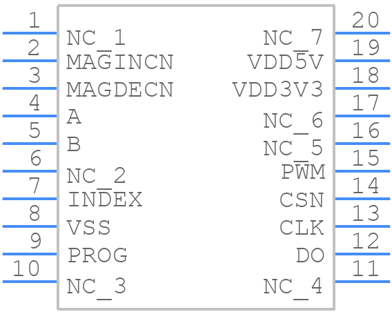 AS5311-ATST-500 - ams OSRAM - PCB symbol