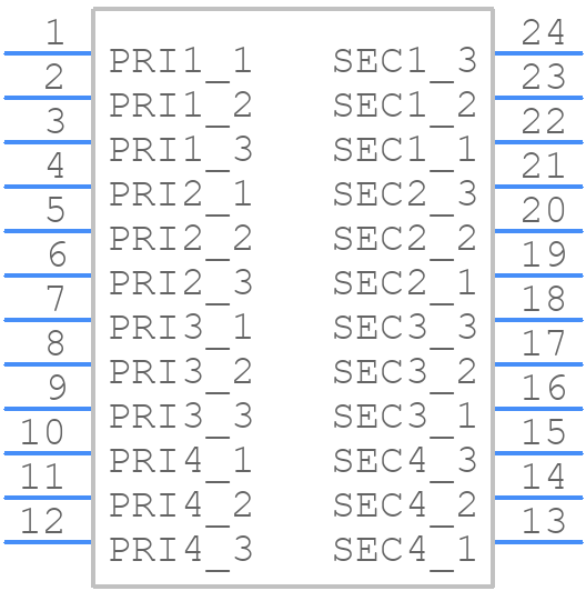 TG111-E112NYRL - Halo Electronics - PCB symbol