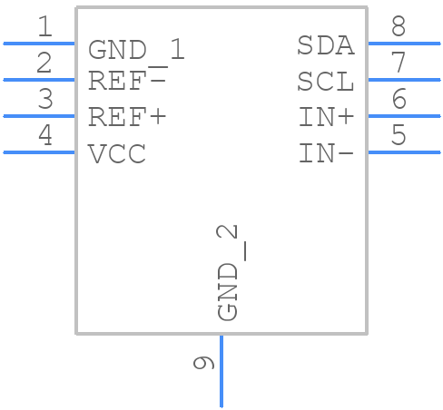 LTC2453IDDB#PBF - Analog Devices - PCB symbol