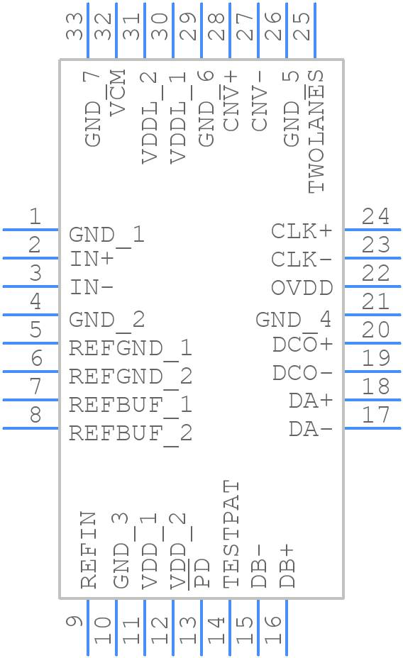 LTC2386IUH-16#PBF - Analog Devices - PCB symbol