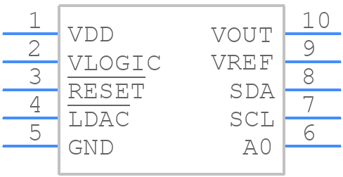 AD5693RARMZ - Analog Devices - PCB symbol