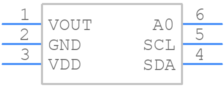 DAC7571IDBVTG4 - Texas Instruments - PCB symbol