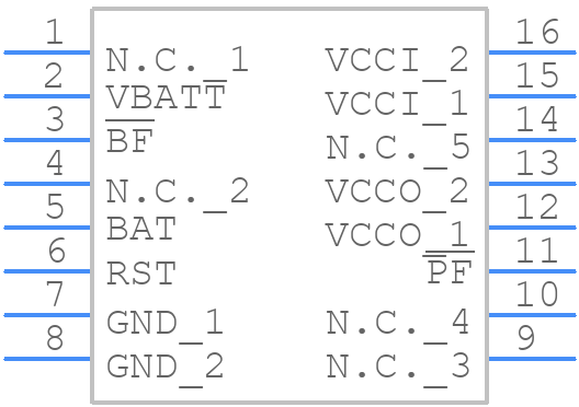 MAX1259EWE+ - Analog Devices - PCB symbol