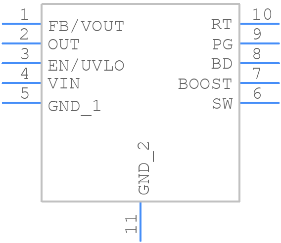 LT3973IDD-3.3#PBF - Analog Devices - PCB symbol