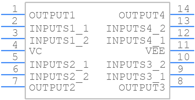 MC33204DTBR2G - onsemi - PCB symbol