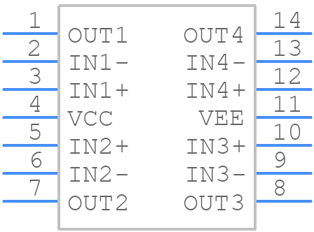 MC33204DR2G - onsemi - PCB symbol