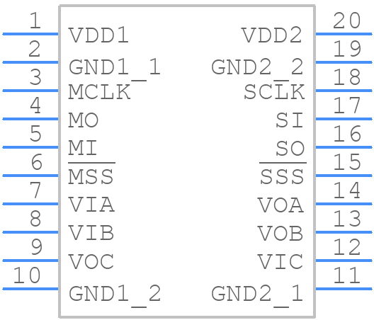 ADUM4151BRIZ - Analog Devices - PCB symbol