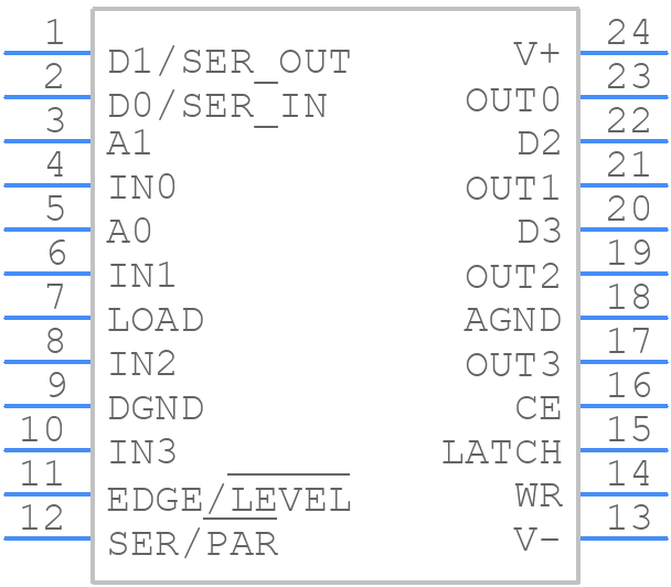 MAX4359EWG+ - Analog Devices - PCB symbol