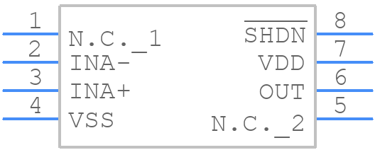 MAX4475ASA+ - Analog Devices - PCB symbol