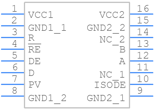 ISO1176DWR - Texas Instruments - PCB symbol