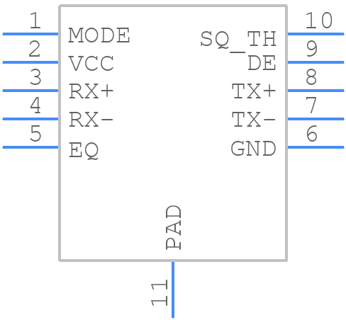 SN75LVCP600SDSKT - Texas Instruments - PCB symbol