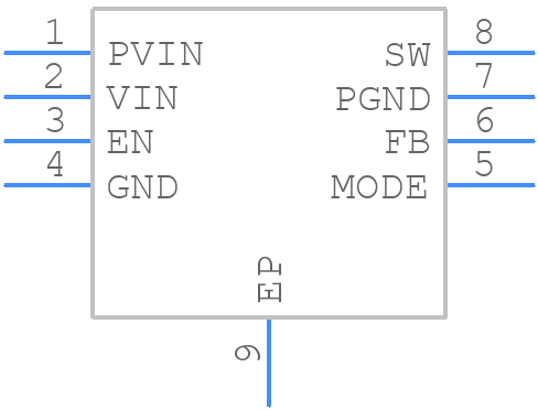 BD90522EFJ-CE2 - ROHM Semiconductor - PCB symbol