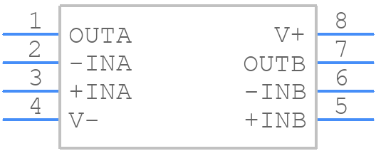 LTC6256IMS8#PBF - Analog Devices - PCB symbol