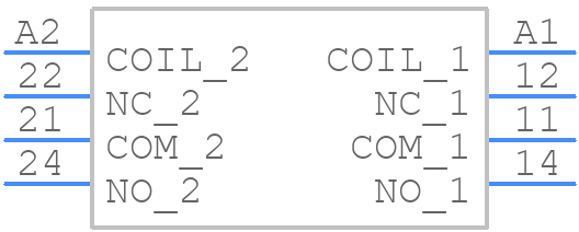 V23047-A1024-A501 - TE Connectivity - PCB symbol