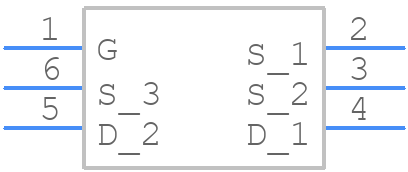 SI8416DB-T2-E1 - Vishay - PCB symbol